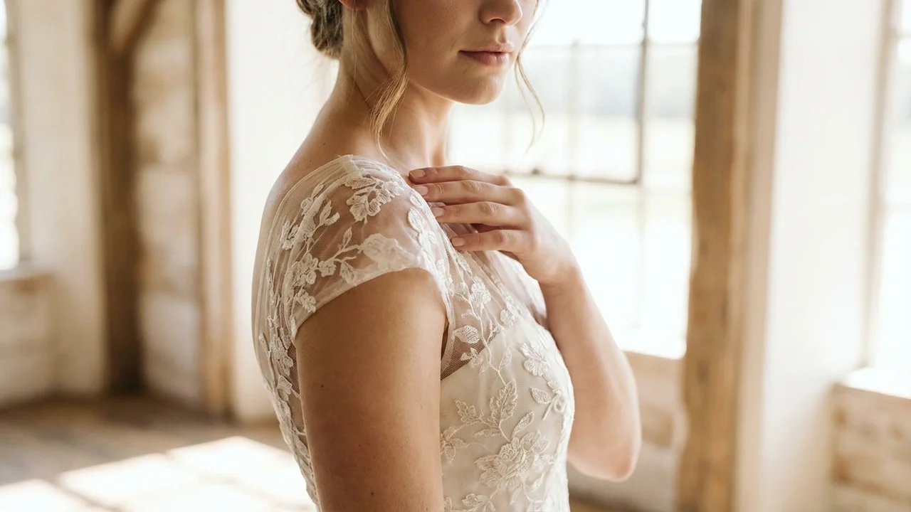 Cap Sleeve Wedding Dresses - 1