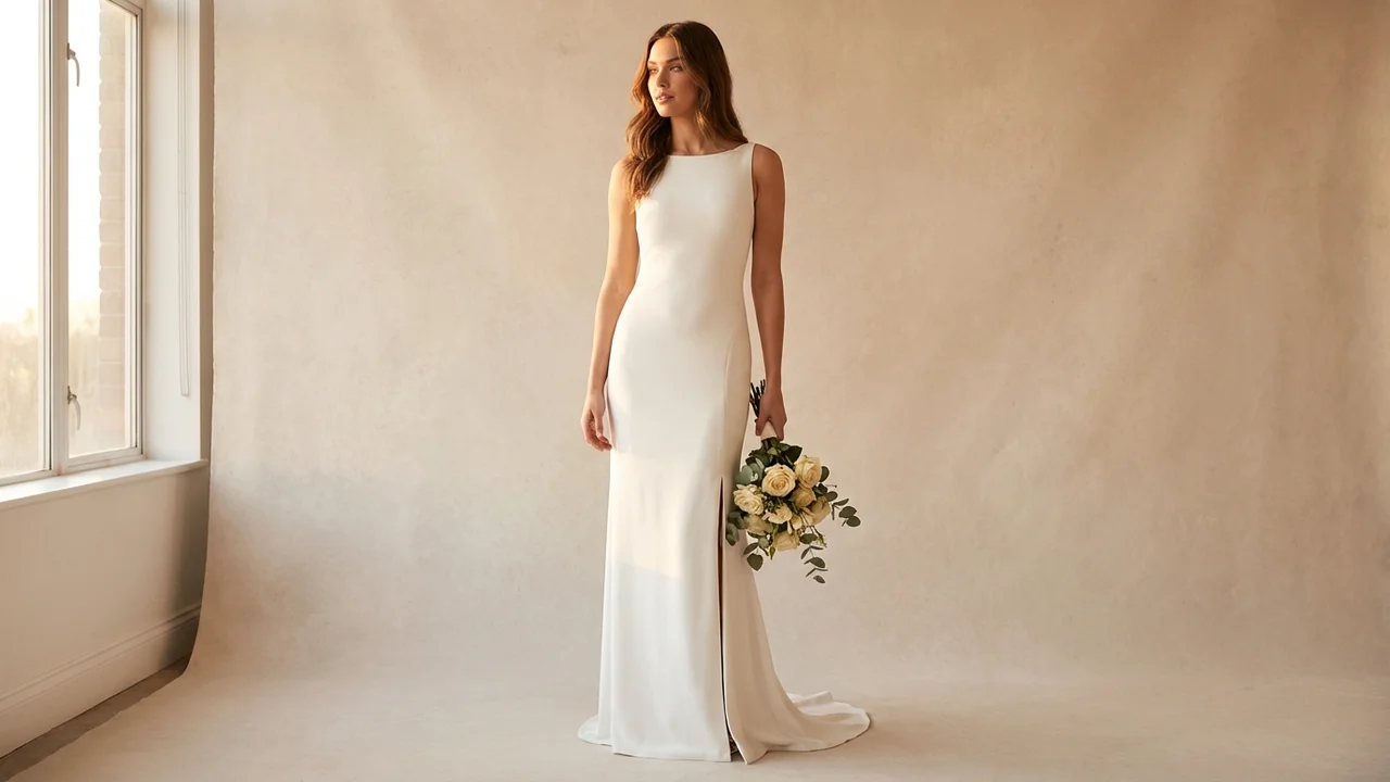 Column Wedding Dresses - 1