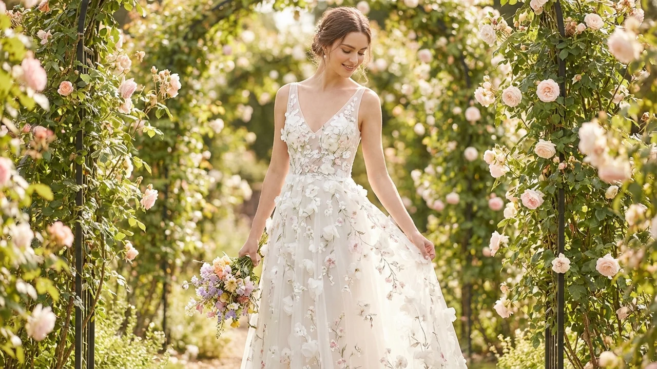 Floral Wedding Dresses - 1