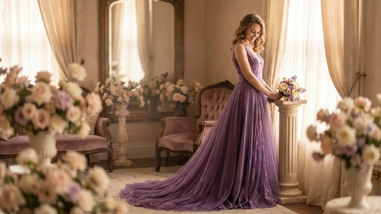 Purple Wedding Dresses - 1