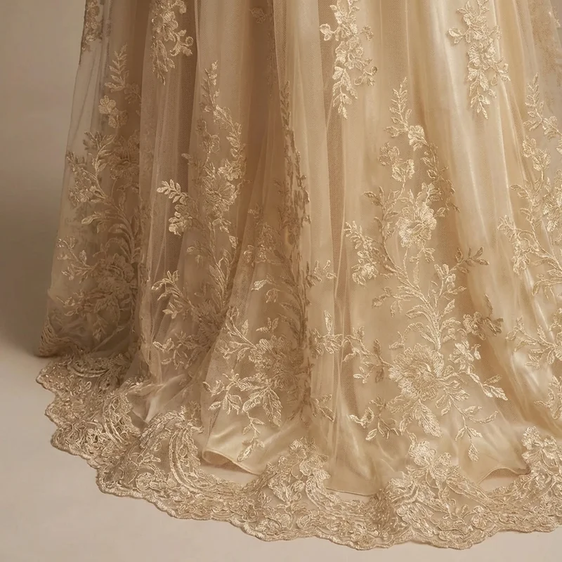 Gold Leaf Bridal Sash - 4