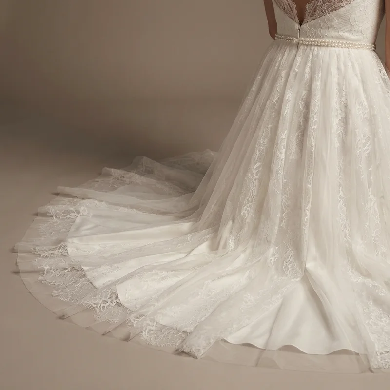 Pearl Beaded Bridal Belt - 4