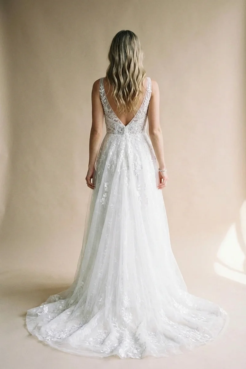 Isabella CZ Tennis Bridal Bracelet - 2