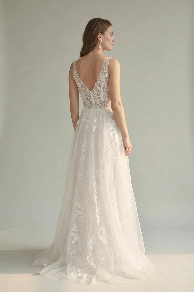 Aurora Crystal Drop Bridal Earrings - 2