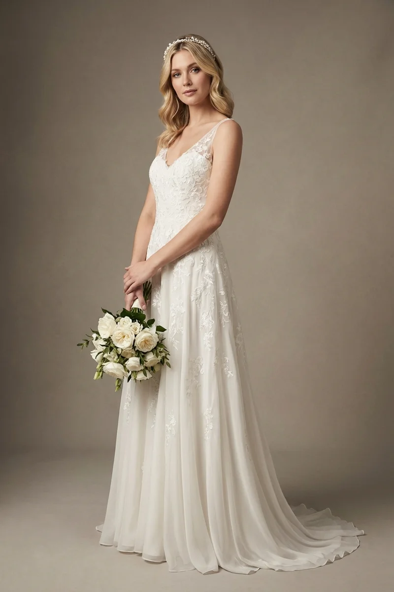 Celestine Pearl Vine Bridal Headband - 1