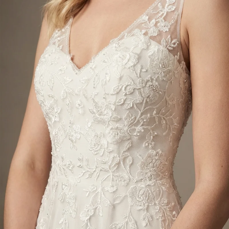 Celestine Pearl Vine Bridal Headband - 3