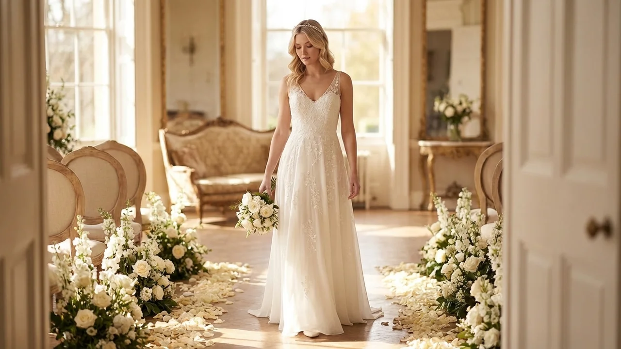 Celestine Pearl Vine Bridal Headband - 5