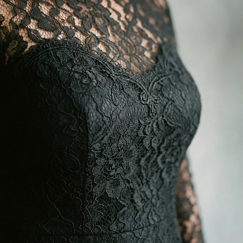 Gothic Lace Black Wedding Dress - 3