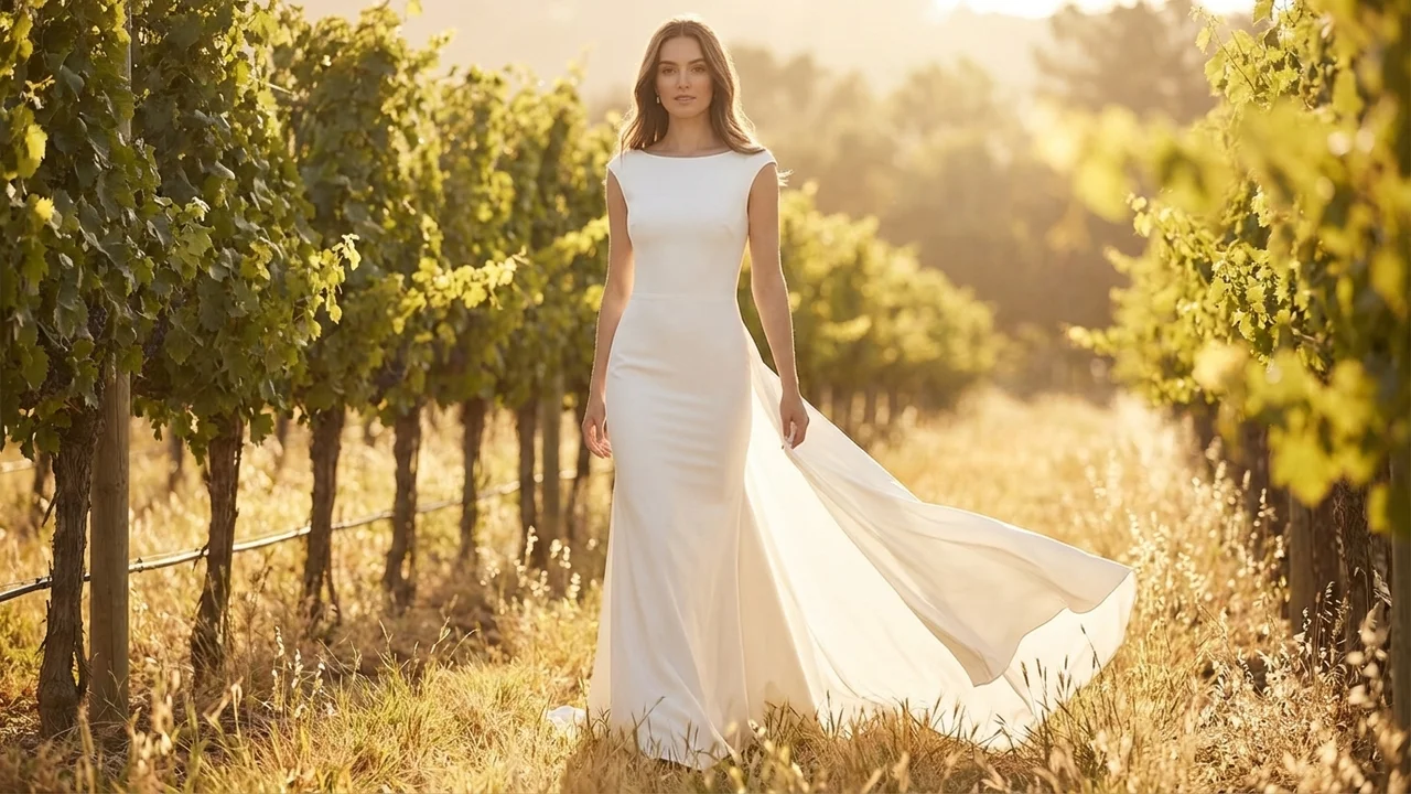 Vivienne Crepe Boat Neck Fit and Flare Dress - 6