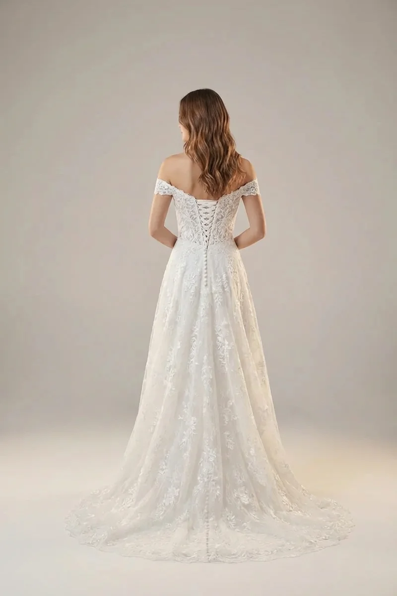 Magnolia Lace Corset Country Gown - 2