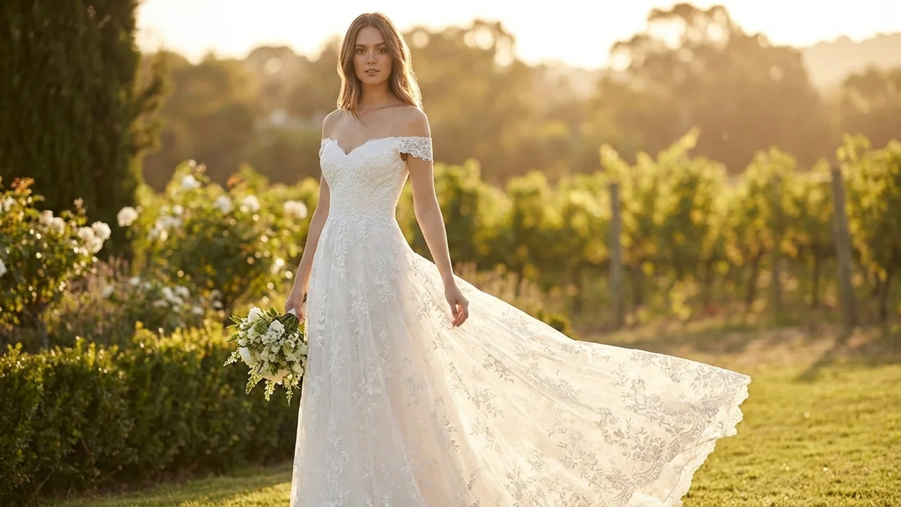 Magnolia Lace Corset Country Gown - 6