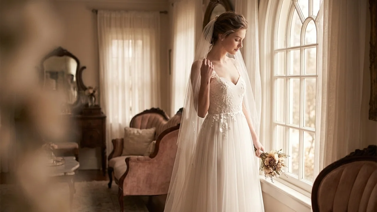 Clementine Rustic Tulle Country Dress - 5