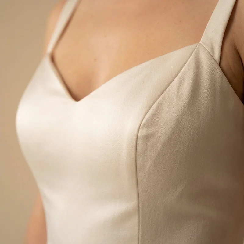 Seraphina Silk A-Line Wedding Dress - 3