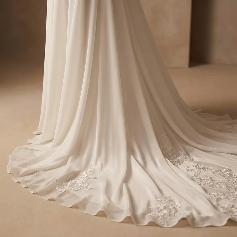 Spaghetti Strap Simple Wedding Dress Under $100 - 4
