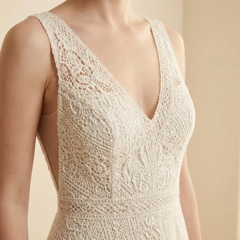 Wren Lace Boho Wedding Dress Under $300 - 3
