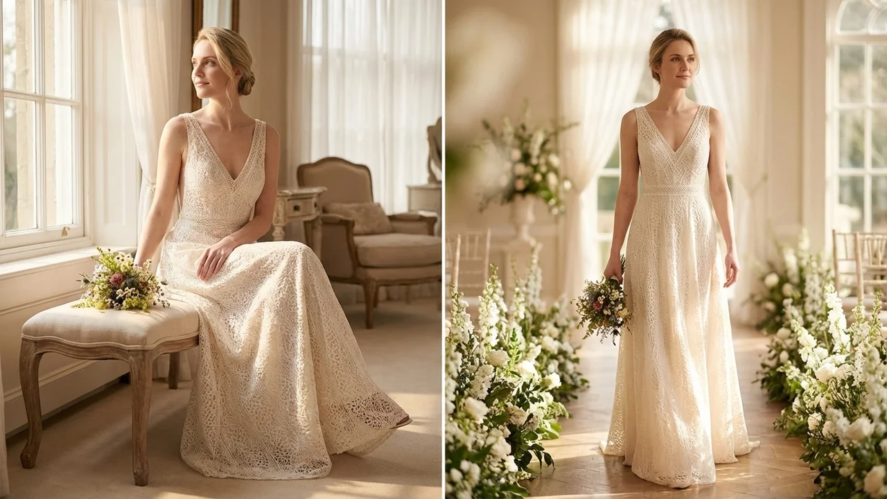 Wren Lace Boho Wedding Dress Under $300 - 5