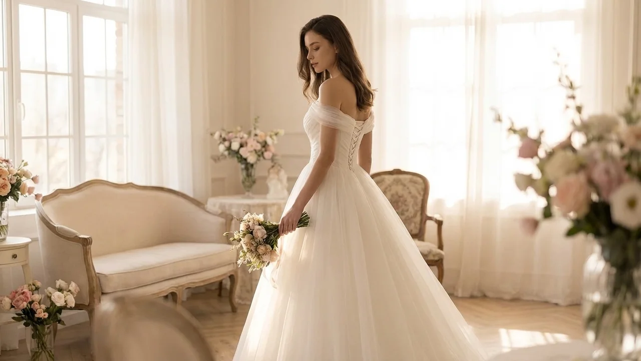 Rosalie Tulle Princess Wedding Dress Under $300 - 5