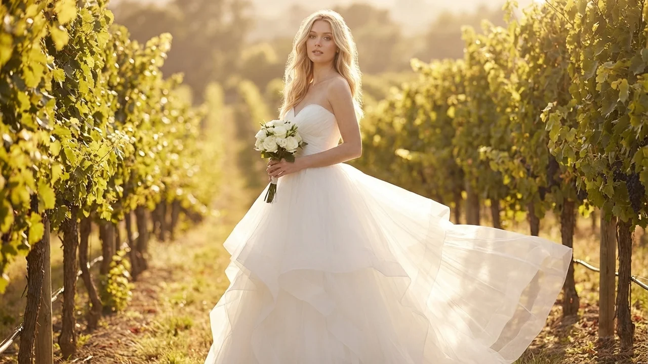 Vivienne Tulle Ball Gown Wedding Dress Under $500 - 6