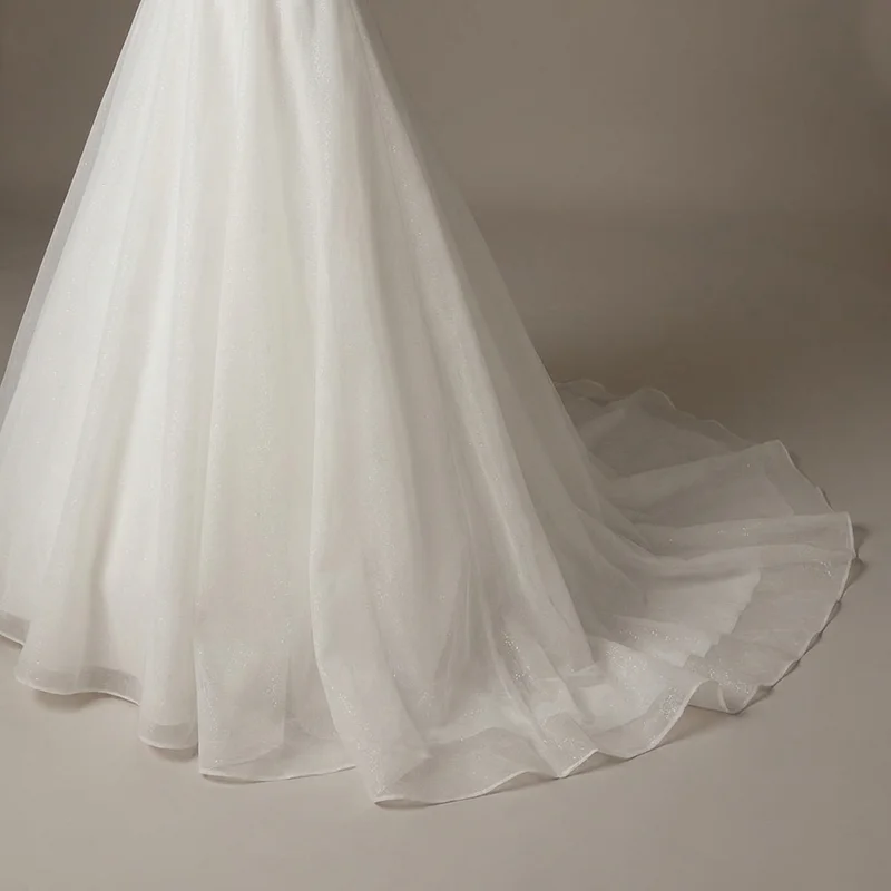 Isabelle Sparkle Organza Ball Gown Wedding Dress - 4