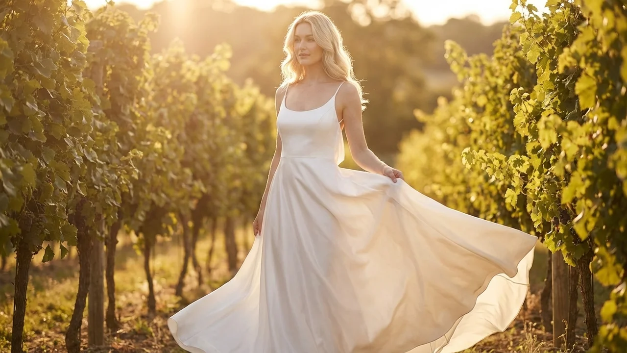 Elise Backless Satin A-Line Wedding Dress - 6