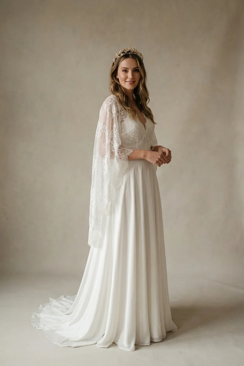 Gold Leaf Bridal Tiara with Rhinestone Details - 1