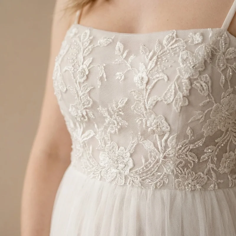 Dahlia Maternity Tulle A-Line Wedding Dress - 3