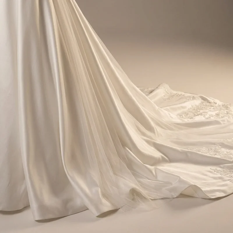 Classic Satin Sweetheart Ball Gown - 4