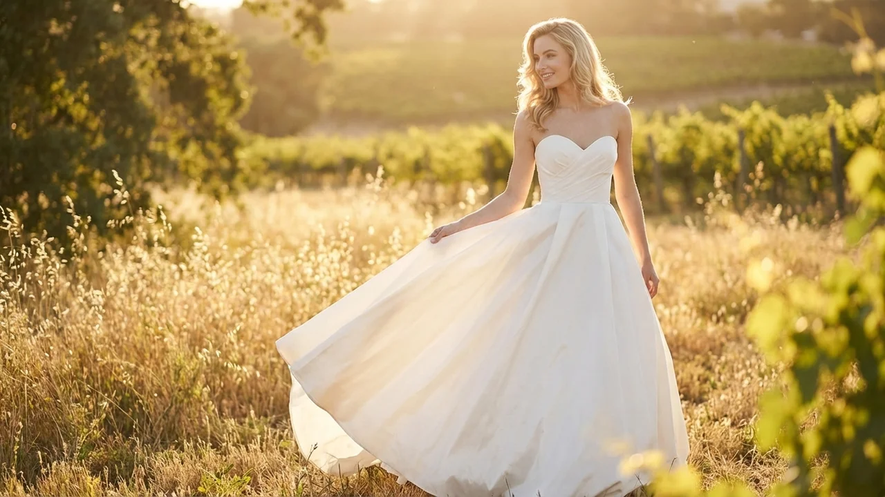 Margaux Taffeta Ball Gown Wedding Dress - 6