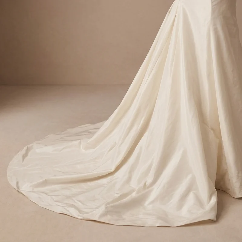 Colette Taffeta Fit and Flare Wedding Dress - 4